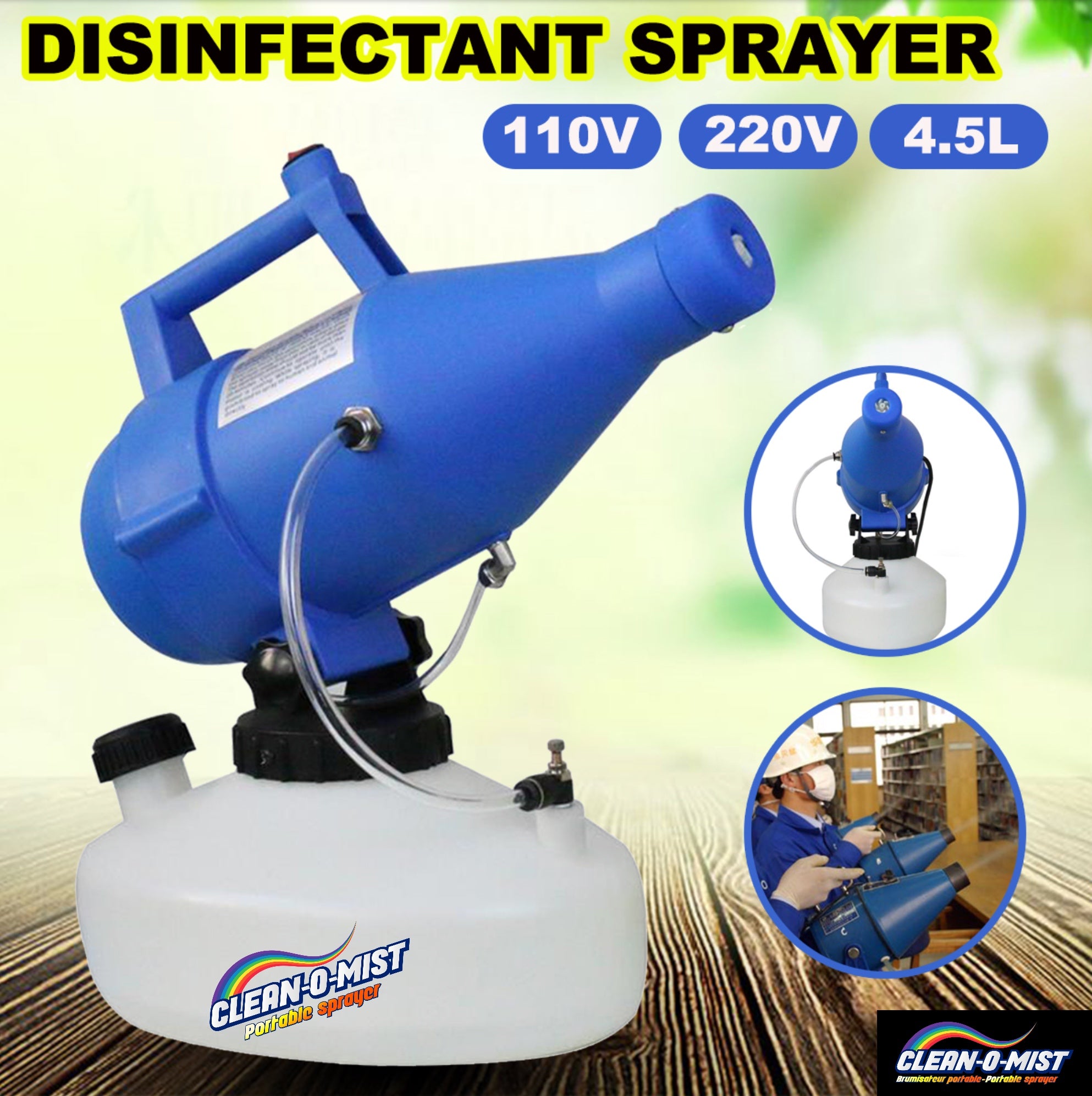 Electric ULV Disinfection Fogger Sprayer CM8099 - BACKORDER